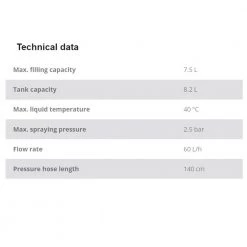 Einhell Cordless Pressure Sprayer GE-WS 18/75 Li-Solo [No Battery Included] Gardening Supplies