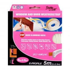 Steve & Leif E-Profile Window & Door Seals 9x4mm (2x2.5m) - Weatherstrips Home & Lifestyle 9 Steve & Leif E-Profile Window & Door Seals 9x4mm (2x2.5m) - Weatherstrips Home & Lifestyle