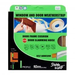 Steve & Leif I-Profile Window & Door Seals 9x2mm (2x5m) - Weatherstrips Home & Lifestyle
