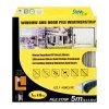 Steve & Leif Pile Window & Door Seals Weatherstrip Grey 7x6mm (2x2.5m) -Weatherstrips