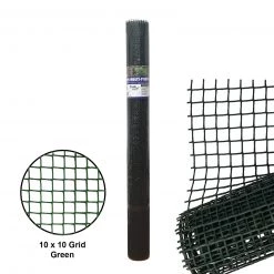 Steve & Leif HDPE Garden Mesh / Plant Support (10x10mm) Grid (Black/Green) Gardening Supplies