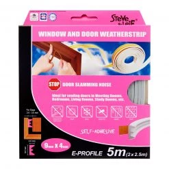 Steve & Leif E-Profile Window & Door Seals 9x4mm (2x2.5m) - Weatherstrips Home & Lifestyle 10 Steve & Leif E-Profile Window & Door Seals 9x4mm (2x2.5m) - Weatherstrips Home & Lifestyle