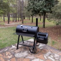 Char-Broil Barbecue Grill Oklahoma Joe's Highland Reverse Flow Offset Smoker 57
