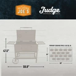 Char-Broil Oklahoma Joe's Judge Charcoal Heavy Duty Grill Barbecue Grill