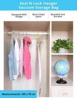 Steve & Leif Home & Lifestyle Seal & Lock Clothes Hanger Vacuum Storage Bag - 1 Pc