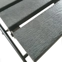 Steve & Leif Black Campsite Outdoor/Indoor 5pcs Square Table & Chair Set Home & Lifestyle