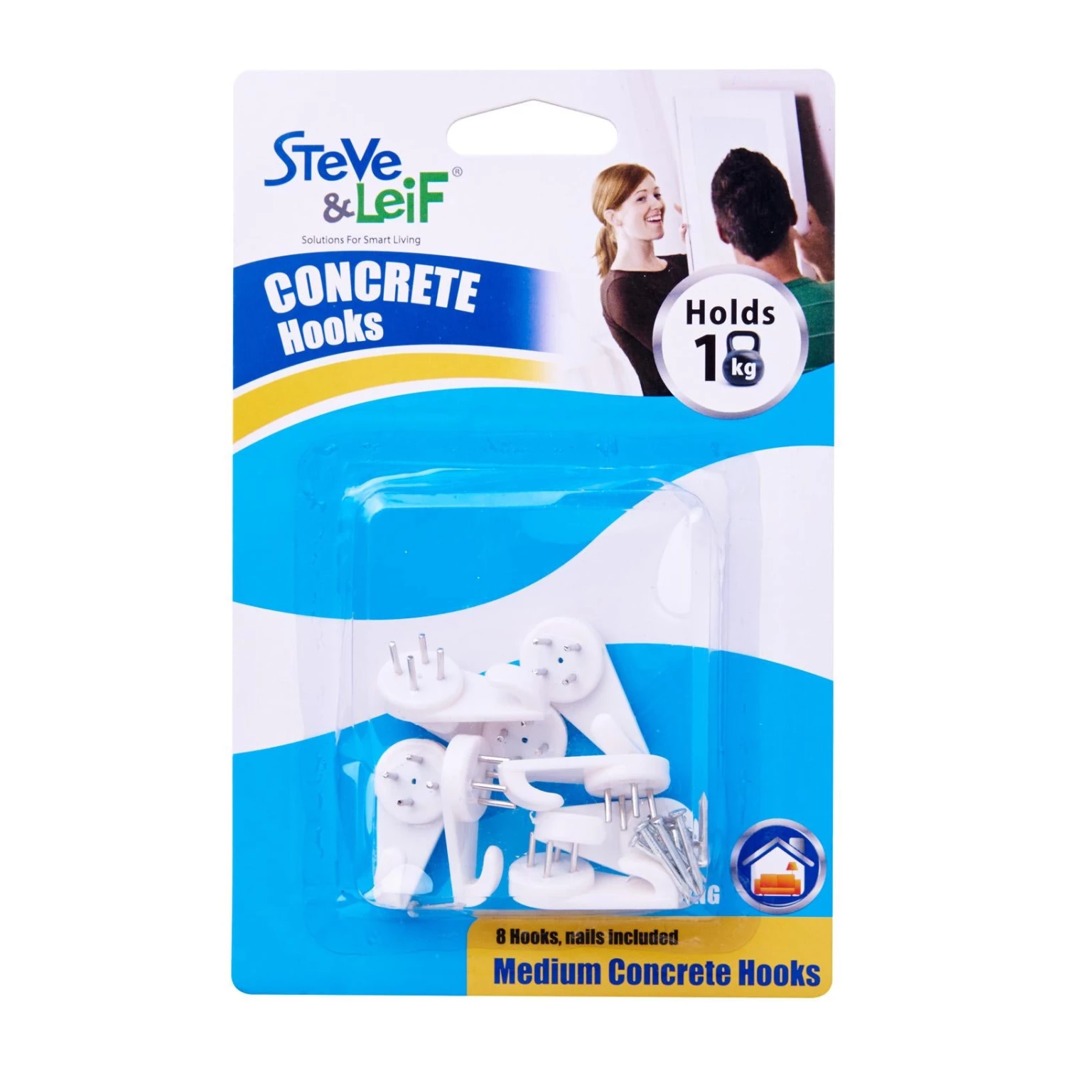 Steve & Leif Medium Concrete Hooks (8 Pcs) 3 Steve & Leif Medium Concrete Hooks (8 Pcs)