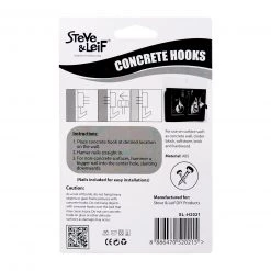 Steve & Leif Home & Lifestyle Large Concrete Hooks (5 Pcs)