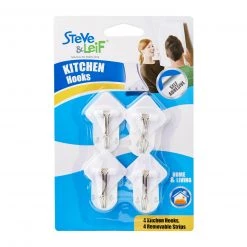 Steve & Leif Removable Kitchen Hooks (4 Pcs)