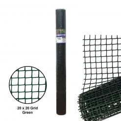Steve & Leif HDPE Garden Mesh / Plant Support (20x20mm) Grid (Black/Green)