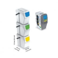 Prosperplast 3 Layers Sortibox 3 Waste Bin 25L