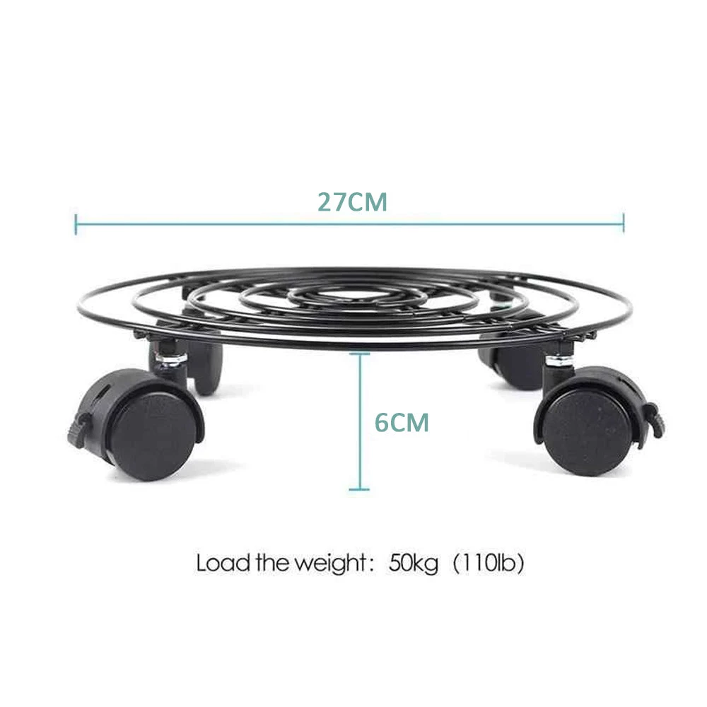 Gardening Supplies Steve & Leif Round Metal Plant Trolley 27cm 18 Gardening Supplies Steve & Leif Round Metal Plant Trolley 27cm
