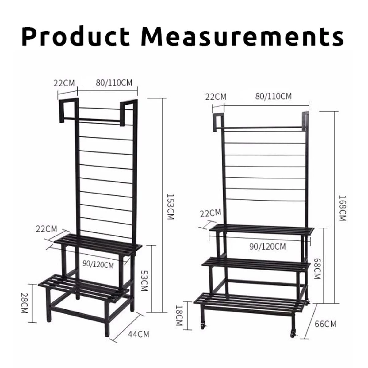 Steve & Leif Gardening Supplies 2 - 3 Steps Gardening Plant Rack With Wheels For Flower Pots (Black) 15 Steve & Leif Gardening Supplies 2 - 3 Steps Gardening Plant Rack With Wheels For Flower Pots (Black)