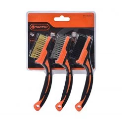 Tactix DIY & Power Tools 3 Pcs Mini Wire Brush Set