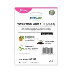 Steve & Leif Gardening Supplies Two-Tone French Marigold Seeds