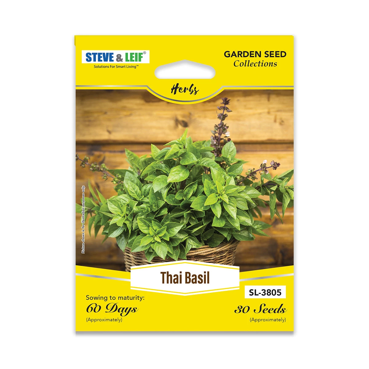 Steve & Leif Gardening Supplies Thai Basil Seeds 3 Steve & Leif Gardening Supplies Thai Basil Seeds