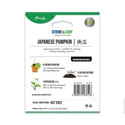 Steve & Leif Japanese Pumpkin Seeds Gardening Supplies
