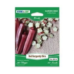 Steve & Leif Red Burgundy Okra Seeds