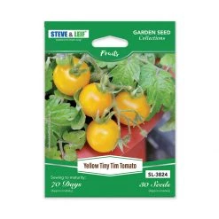 Steve & Leif Yellow Tiny Tim Tomato Seeds Gardening Supplies
