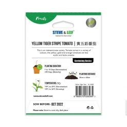 Steve & Leif Yellow Tiger Stripe Tomato Seeds Gardening Supplies