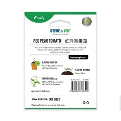 Steve & Leif Red Pear Tomato Seeds Gardening Supplies