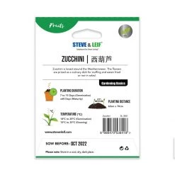 Steve & Leif Zucchini Seeds Gardening Supplies