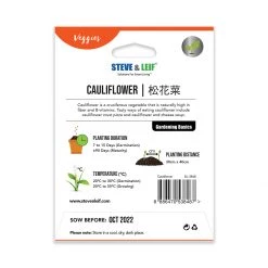 Steve & Leif Cauliflower Seeds Gardening Supplies