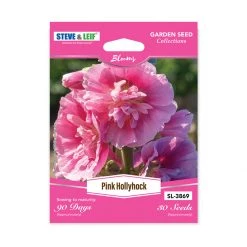Steve & Leif Pink Hollyhock Seeds Gardening Supplies