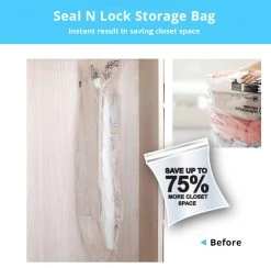 Steve & Leif Home & Lifestyle Seal & Lock Clothes Hanger Vacuum Storage Bag - 1 Pc