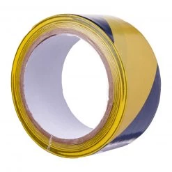 Steve & Leif Yellow/Black PVC Floor Marking Tape (48mm X 20m) Stationery & Tapes