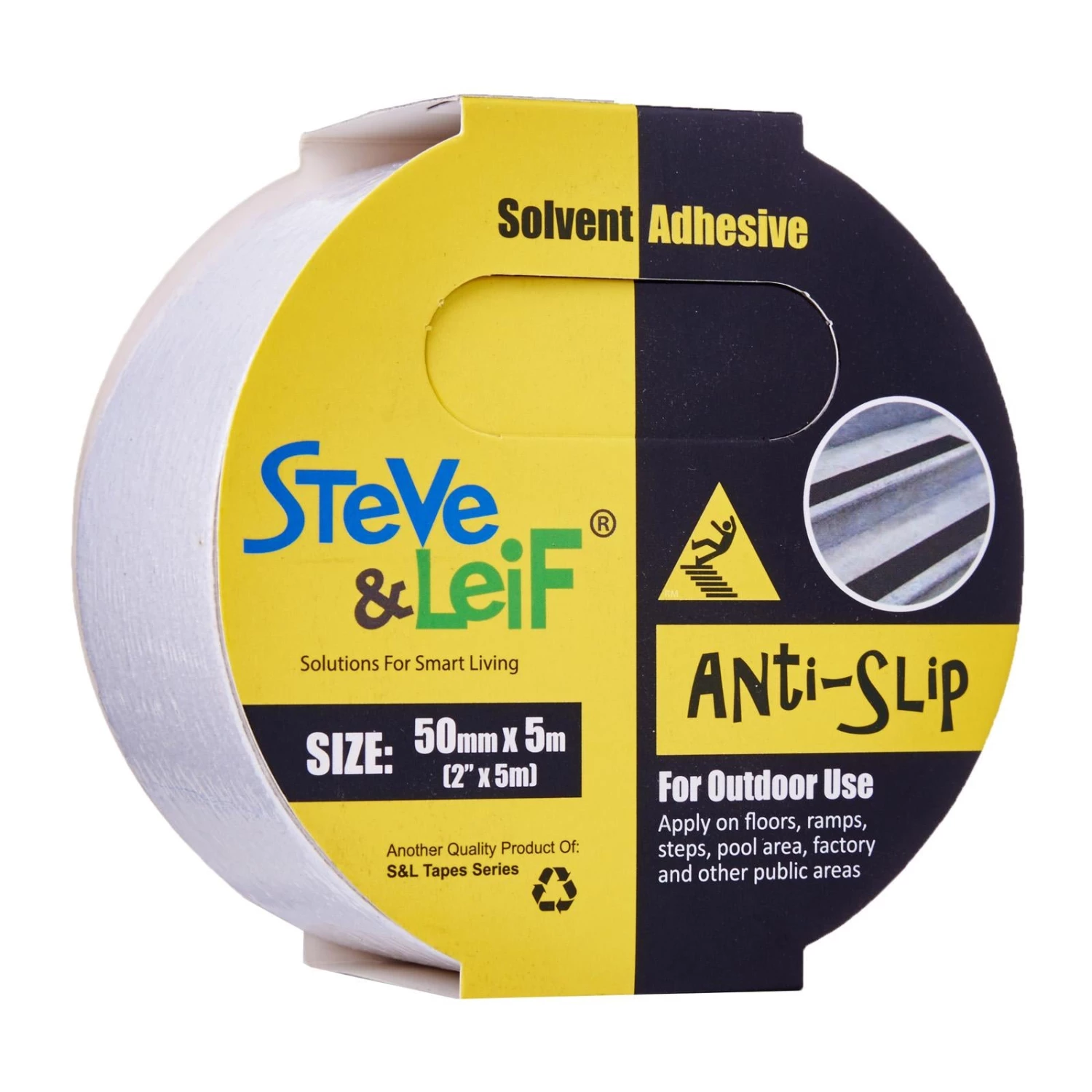 Steve & Leif Clear Outdoor Anti-Slip Tape (50Mm X 5M) Stationery & Tapes 3 Steve & Leif Clear Outdoor Anti-Slip Tape (50Mm X 5M) Stationery & Tapes