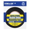 Steve & Leif Super Strong Double-Sided Black Pe Foam Mounting Tape (18Mm X 10M)