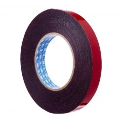 Steve & Leif Super Strong Double-Sided Black Pe Foam Mounting Tape (18Mm X 10M)