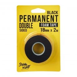 Steve & Leif Stationery & Tapes Black Permanent Foam Tape (18mmx2m )