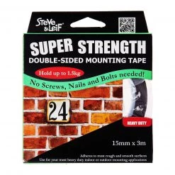 Steve & Leif Stationery & Tapes Double Sided Heavy Duty Foam Tape (15Mm X 3M)
