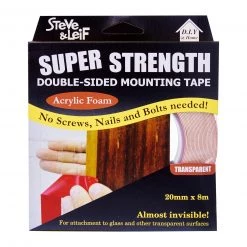 Steve & Leif Double Sided High Bond Acrylic Foam Tape (20Mm X 8M) Stationery & Tapes