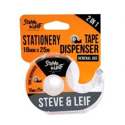 Steve & Leif Stationery & Tapes Clear Stationery Tape Dispenser With Tape (18Mm X 25M)