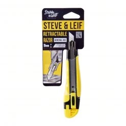 Steve & Leif Neon Yellow 9Mm Penknife Home & Lifestyle