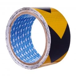 Steve & Leif Stationery & Tapes Grade A Yellow/Black Reflective Tape >> (48mm X 5M)