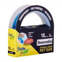 Steve & Leif Removable PET Tape (18mm X 5m) - DIY Stationery & Tapes