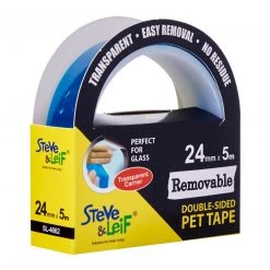 Steve & Leif Removable PET Tape (24mm X 5m) - DIY