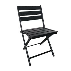 Steve & Leif Black Campsite Outdoor/Indoor 5pcs Square Table & Chair Set Home & Lifestyle