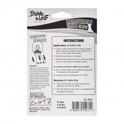 Steve & Leif Home & Lifestyle Removable Cable Clips (M) 6pcs