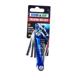 Steve & Leif Home & Lifestyle 7 Pcs FOLDING HEX KEY SET DIY Handy Tools CR-V Steel