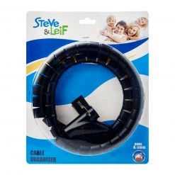 Steve & Leif Home & Lifestyle Black Cable Organiser 2cm X 1.5m