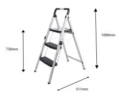 Cosco 3 Steps MagicFold Aluminium Ladder Home & Lifestyle