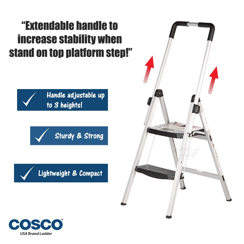 Cosco 2 STEPS MAGICFOLD ALUMINIUM LADDER DIY & Power Tools 4 Cosco 2 STEPS MAGICFOLD ALUMINIUM LADDER DIY & Power Tools
