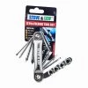 Steve & Leif Home & Lifestyle 12 Pcs FOLDING TOOL KEY SET DIY Handy Tools CR-V Steel