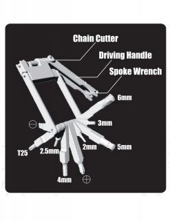 Steve & Leif 12 In 1 Folding Bike Tool 8 Steve & Leif 12 In 1 Folding Bike Tool