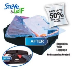 Steve & Leif Seal & Lock Travel Storage Bag (Medium) - 2 Pcs